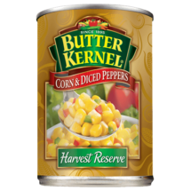 Can of corn and peppers